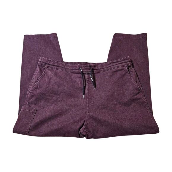 Levi's Taper Pull On Bay Berry Warm Brushed Melange Jogger Pants Men's XXL - Picture 2 of 6